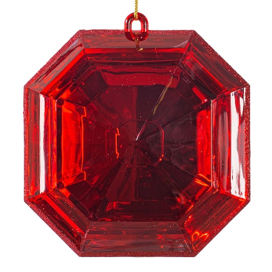 Vickerman 6" Square Glitter Jewel Ornaments